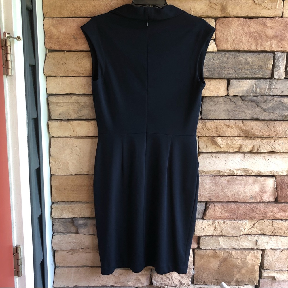 Banana Republic dark navy blue sleeveless dress 10 - Picture 8 of 13